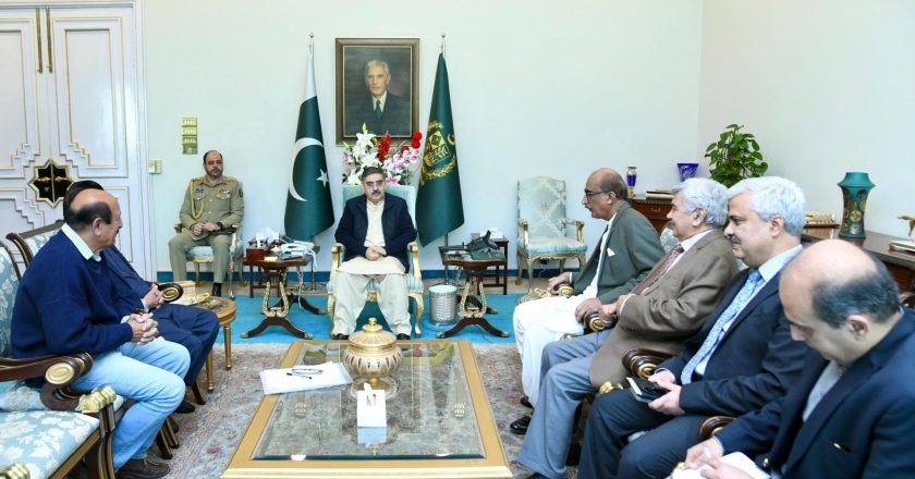 A delegation of Gwadar Shipping Clearing Agents Association met caretaker Prime Minister