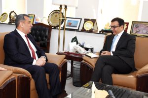 Caretaker Energy Minister meeting with Azerbaijan Ambassador