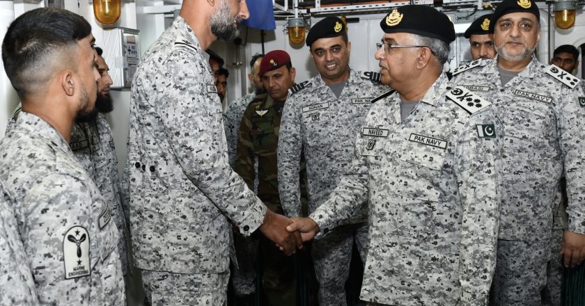 CHIEF OF THE NAVAL STAFF VISITS COASTAL & CREEKS AREAS, PN SHIPS TO REVIEW OPERATIONAL PREPAREDNESS