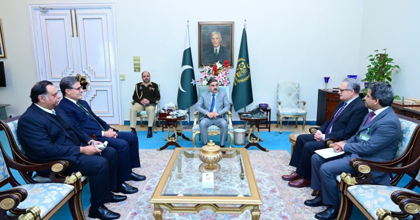 Khalil Hashmi, Pakistan’s new ambassador to China, met with Caretaker Prime Minister Anwarul Haq Kakar