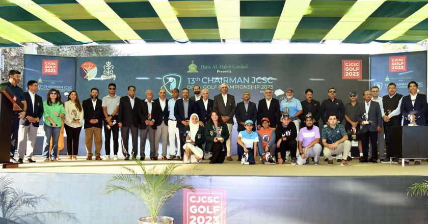 MUHAMMAD SHABBIR CLINCHES THE TITLE OF 13th CJCSC OPEN GOLF CHAMPIONSHIP 2023