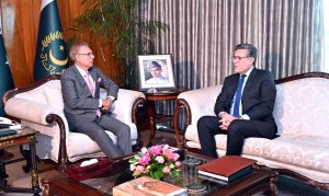 President Dr Arif Alvi Met with Pakistan’s Ambassador to China, at Aiwan-e-Sadar