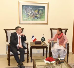 H.E Mr. Nicolas Galey Ambassador of France to Pakistan called on Caretaker Federal Minister for Finance, Revenue and Economic Affairs