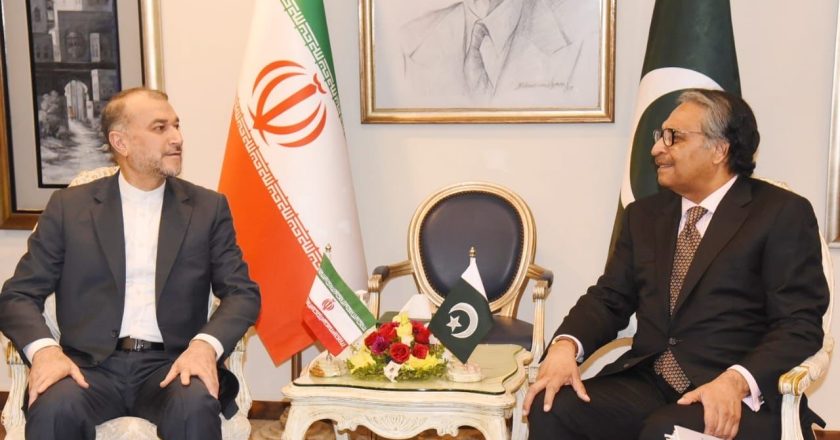 Meeting between the Foreign Ministers of Pakistan and Iran