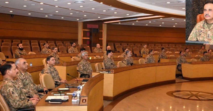 General Syed Asim Munir (COAS) presided over the 262nd Corps Commanders’ Conference (CCC) held at GHQ