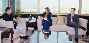 Federal Minister of IT & Telecom, and Science & Technology Meeting with H.E. Jane Marriott, the UK High Commissioner in Pakistan