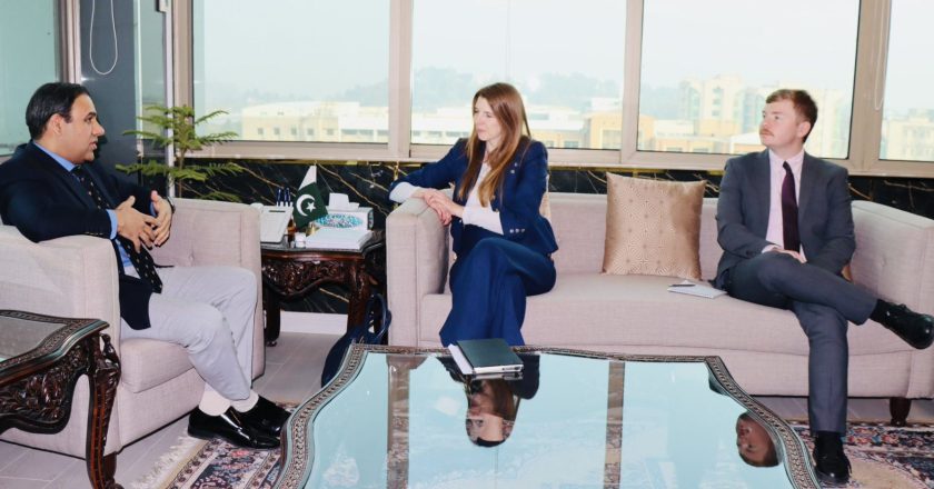 Federal Minister of IT & Telecom, and Science & Technology Meeting with H.E. Jane Marriott, the UK High Commissioner in Pakistan