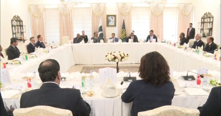 Caretaker Prime Minister meets a group of envoys from African and Asian countries