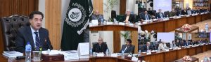 Chief Election Commissioner, Mr. Sikandar Sultan Raja, presiding over a meeting on General Elections at ECP Secretariat