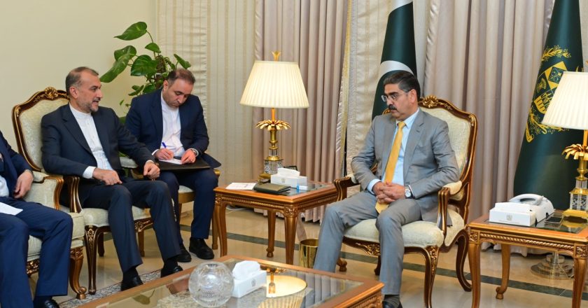 Call-on the Caretaker Prime Minister by the Iranian Foreign Minister