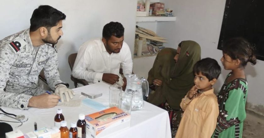 FREE MEDICAL CAMP ESTABLISHED BY PAKISTAN NAVY IN COASTAL AREA KAPPAR, BALOCHISTAN