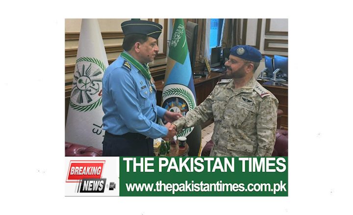 Chief of Staff of the Pakistan Air Force, visited General Fayyadh bin Hamed Al-Ruwaili, Chief of Staff of the Saudi Arabian Armed Forces