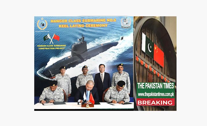 Pak Navy 6th Hangur Class Submarine Launched