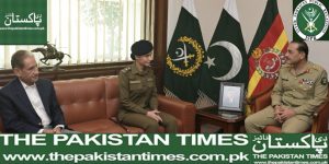 Assistant Superintendent of Police Syeda Shehrbano Naqvi called on General Syed Asim Munir, NI( M), Chief of Army Staff( COAS)