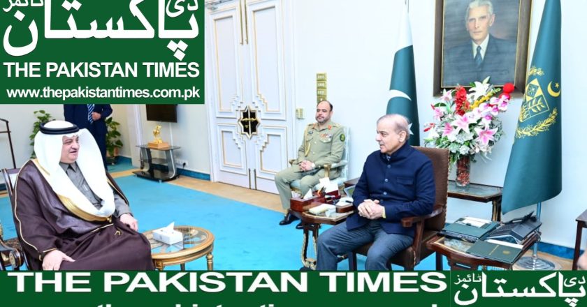 Ambassador of Saudia Arabia Calls on the Prime Minister of Pakistan Shehbaz Sharif