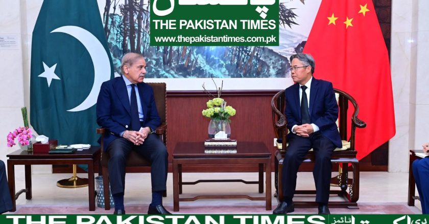 The Chinese Embassy in Islamabad was visited by Prime Minister Muhammad Shahbaz Sharif