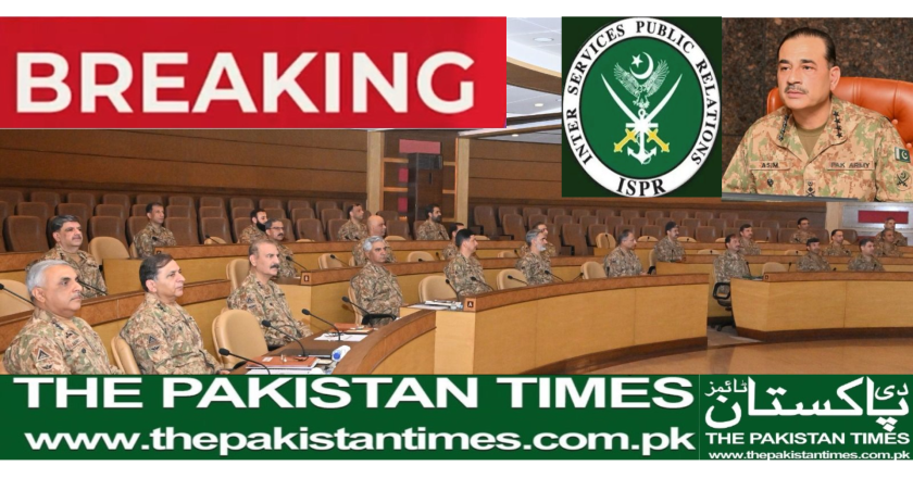 General Syed Asim Munir, NI( M), Chief of Army Staff( COAS) presided over the 263rd Corps Commanders ’ Conference