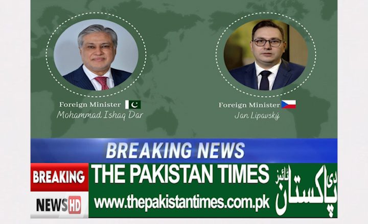 Pakistan Foreign Minister Mohammad Ishaq Dar received a call from Czech Foreign Minister Jan Lipavsky