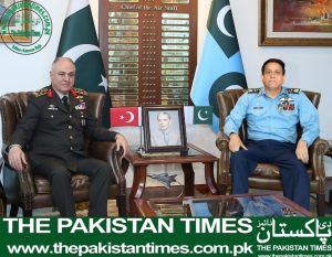 Chief of General Staff, Turkish Armed Forces, called on Air Chief Marshal Zaheer Ahmed Baber Sidhu