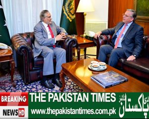 US Ambassador to Pakistan Mr. Donald Blome met today with Pakistan Foreign Minister Ishaq Dar and discussed the latest developments in the region. Ambassador Blome conveyed the commitment of the United States to work with the government and people of Pakistan, emphasizing that Pakistan's well-being and security remain the United States' number one priority. The Pakistan Times 