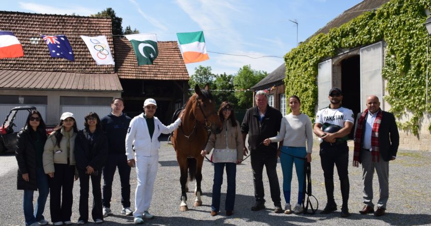 Asim Iftikhar Ahmad visited Pakistan’s Eventing Paris Olympics 2024 Training Camp in Sandillon France