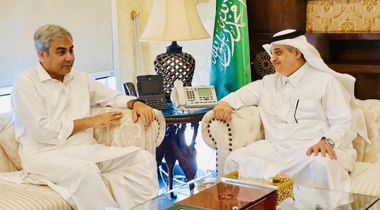 Federal Interior Minister Mohsin Naqvi Visits at the Embassy of Saudi Arabia