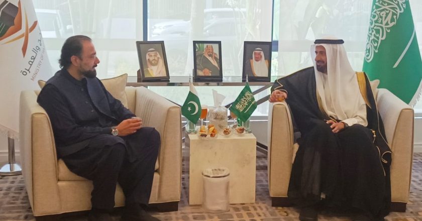 Federal Minister of Religious Affairs meeting with Saudi Minister of Hajj