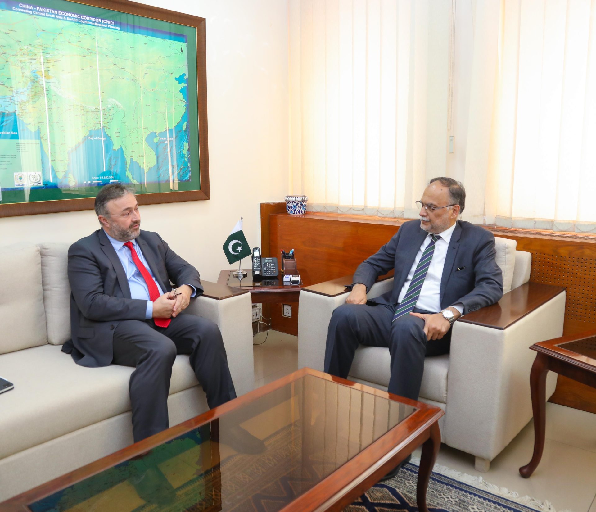 Country Director World Bank, Njay Benhassine called on Minister for Planning Development & Special Initiatives Ahsan Iqbal