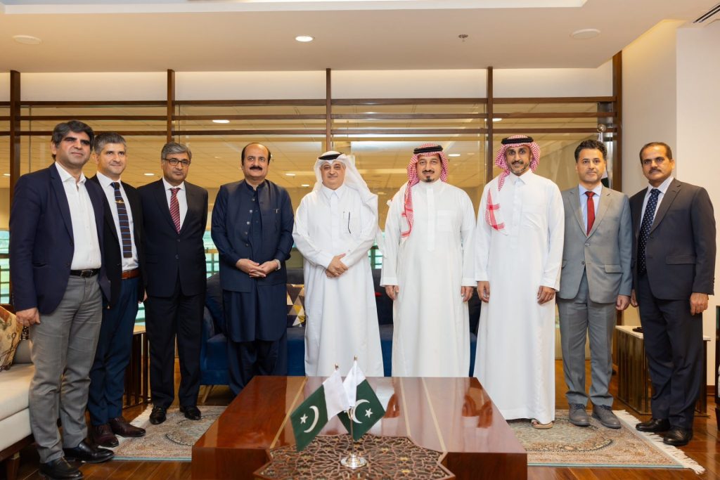 Saudi Arabian football team reached Islamabad from Riyadh by charter flight on Wednesday (Today). The team was welcomed by Nawaf Bin-Said Al-Malki, Ambassador of Saudi Arabia. Secretary IPC Zahoor Ahmed, DGPSB Shahid Islam, Chairman Prime Minister Youth Program Rana Mashhood and PFF officials were also present. This is the first time Saudi Arabian football team is visiting Pakistan. The Saudi Arabian football team was travelled from the airport to the hotel under tight security. The home match between Pakistan and Saudi Arabia is scheduled on June 6 (Tomorrow). The match will be played at Jinnah Football Stadium Islamabad. 