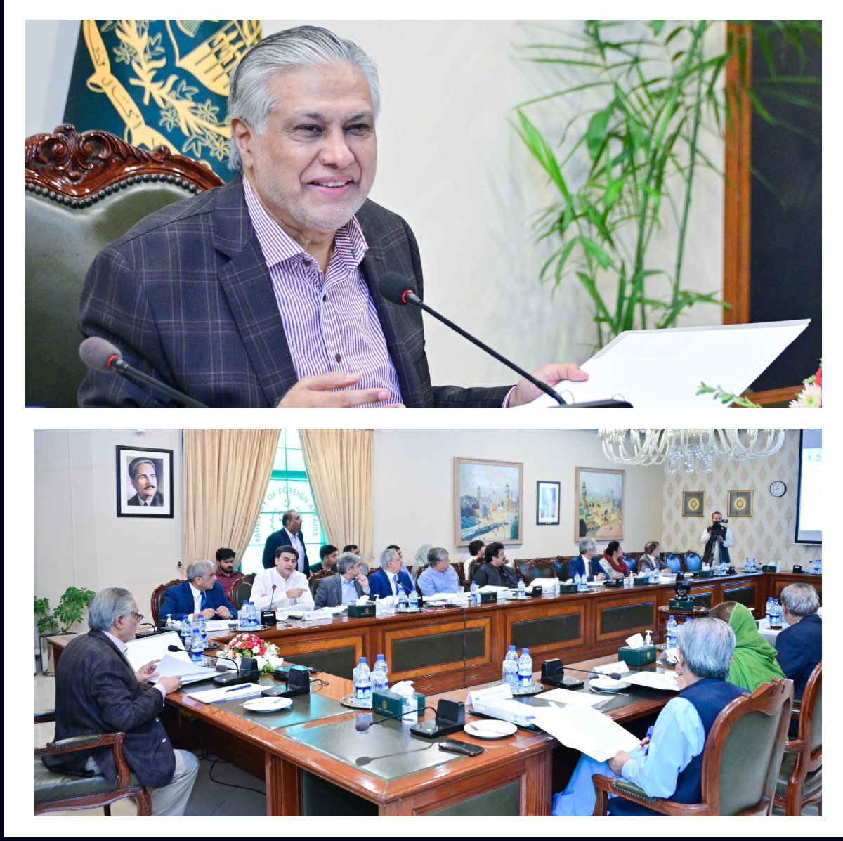 Government of Pakistan 
(Office of the Deputy Prime Minister)
*********

*Deputy Prime Minister Chairs the Second Meeting on Medical Education*

Deputy Prime Minister Mohammad Ishaq Dar chaired the second meeting on ‘Medical Education’ today, emphasizing the government's dedication to enhancing healthcare through comprehensive improvements in medical training and education and come up with concrete recommendations.

The meeting was attended by National Coordinator to the Prime Minister on Health, Minister for Law and Justice, MNA Dr Nafeesa Shah, Secretary of Health, President PM&DC, Chairman Higher Education Commission, President CPSP, Additional Foreign Secretary (ME & SIFC) and heads of prominent public and private medical institutions and eminent experts from the medical community.

In his opening address, the Deputy Prime Minister highlighted the essential role of robust medical education in tackling the nation's healthcare challenges. He stated, "Elevating our medical education standards is crucial for the health and well-being of our citizens. Our institutions must be empowered to provide top-tier education and training to our future medical professionals.” He emphasized the importance of nurturing a conducive environment for medical students to excel and contribute meaningfully to the healthcare sector. "Our government is committed to support the next generation of healthcare professionals and ensuring that they receive the best possible education and training," stated the Deputy Prime Minister.

The main agenda aimed to review the progress made since the initial meeting and discuss the recommendations of the sub-committee. Chair, Sub-committee, Dr. Malik Mukhtar Ahmad Bharath, Coordinator to the Prime Minister on Health presented the recommendation of the sub-committee. The discussion focused on improving the quality of medical education in Pakistan, including but not limited to, bringing education at par with international best practices, measures to streamline admission in foreign medical colleges, improving coordination between public and private sector and regulatory bodies to ensure uniform quality of education.

The next meeting will be held on 29th June after which the report will be submitted to the Prime Minister.

The Pakistan Times
