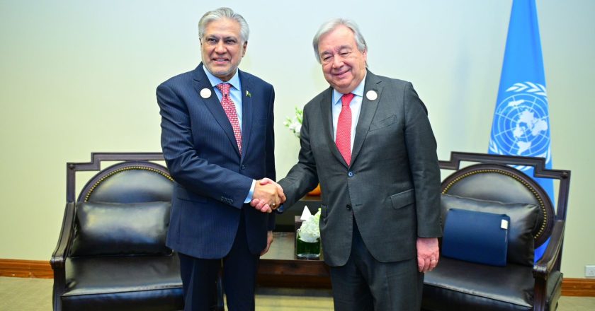 Meeting of the Pakistan Deputy Prime Minister and Foreign Minister with the UN Secretary General