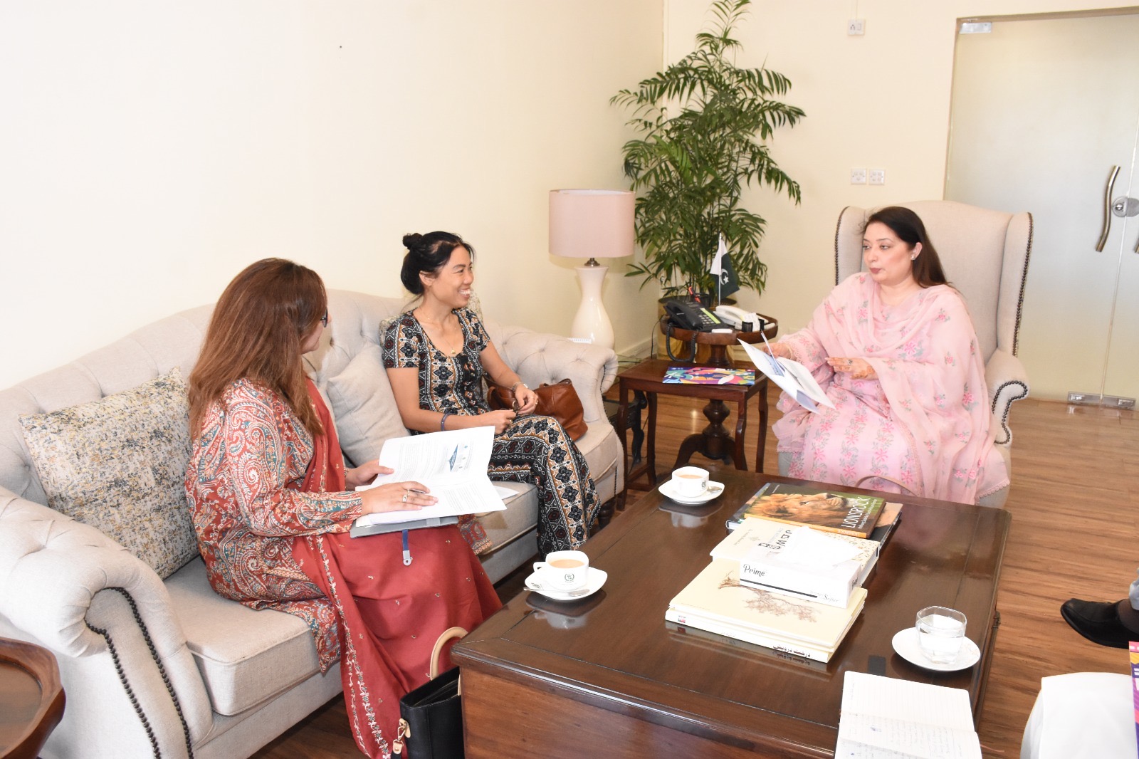 the pakistan times
www.thepakistantimes.com.pk
UNDP-P, Climate Ministry to deepen collaboration to boost climate solutions
PM’s aide Romina Khurshid lauds UNDP-Pakistan’s financial, technical support for tackling climate risks
Islamabad, June 20, 2024: Deputy Resident Representative for the United Nations Development Programme (UNDP) in Pakistan, Van Nguyen called on Coordinator to Prime Minister on Climate Change MNA Romina Khurshid Alam here on Thursday.
During the meeting held here at the M/o Climate Change and Environmental Coordination, both sides discussed at length the matters related to the climate risk mitigation, climate finance for adaptation and mitigation measures, agriculture insurance, urban flood resilience. 
The senior UNDP-Pakistan official Van Nguyen also briefed the PM’s aide about the Global Shield against Climate Risks initiative, saying the new global funding mechanism aims to close protection gaps in climate-vulnerable countries like Pakistan, using pre-arranged finance.
Sharing details of the initiative, she apprised the PM’s aide Romina Khurshid said further that the Vulnerable Twenty Group (V20) together with the Group of Seven (G7) and other supporting countries launched the Global Shield against Climate Risks initiative to provide and facilitate more and better pre-arranged protection against climate and disaster related risks for vulnerable people in the highly climate risk-prone countries. 
“Basically, the Global Shield against Climate Risks initiative is more and better pre-arranged and trigger-based financial resource, which is immediately-available fund in response to disasters, in the most efficient, effective and fastest way for the economy, businesses, and communities in the most climate-vulnerable countries,” UNDP-Pakistan’s Van Nguyen elaborated during the meeting with Romina Khurshid Alam.
More importantly, providing countries with comprehensive support in further understanding the climate risks and impacts and the innovative solutions and support to plug the protection gap and effectively address losses and damages caused and exacerbated by climate change is an over-arching purpose of the initiative, the UNDP-Pakistan’s senior official informed the PM’s aide. 
Another key objective of the initiative, she added, is provision of grant-based financial and technical assistance to climate-vulnerable countries like Pakistan so as to develop and implement solutions for financial protection of the vulnerable communities linked with climate change and adaptation efforts.
Meanwhile, the UNDP-Pakistan official also assured the PM’s aide Romina Khurshid Alam of her organisation’s all-out support to access the financial and technical support provided by the initiative to build the country’s climate resilience. 
Romina Khurshid thanked and lauded the UNDP – Pakistan for their generous offer for helping Pakistan through the climate change and environmental coordination ministry to build up resilience of the climate-vulnerable sectors, particularly agriculture, urban flood resilience and early warning for disaster risk reduction.
“I would leave no stone unturned to avail any opportunity that help us protection lives and livelihoods of the people and socio-economic sectors particularly agriculture, water, energy, health, education through climate adaptation and mitigation measures,” Romina Khurshid Alam told the UNDP – Pakistan’s senior official Van Nguyen.
Greater financial protection and faster and more reliable disaster preparedness and response provided under the initiative can contribute to effectively responding to the vulnerabilities as well as climate change-related loss and damage in Pakistan, the PM’s aide said.
During the meeting, the PM’s coordinator also noted that over the last decade, the adverse fallouts of climate change have exacerbated alarmingly to an extent that these now pose grave risk to the human survival and ecosystems’ sustainability. 

The PM’s aide also highlighted that storms, droughts and floods are continuing to become more frequent and more intense not only in Pakistan but also other countries. These extreme weather events along with slow-onset impacts from climate change pose a growing risk for the sustainable development of all countries, but particularly for the most vulnerable countries and communities. 

But, despite climate action and investments in adaptation to climate change, residual risks leading to climate-related losses and damages still persist, resulting in more devastating impacts, PM’s aide Romina Khurshid Alam pointed out.

She emphasised, “When a climate-related disaster strikes, better systems need to be in place, providing immediate finance in the most efficient, effective and fast way for the most vulnerable.”