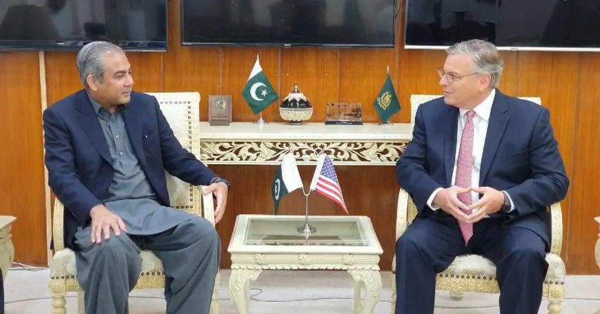 US Ambassador Donald Bloom arrived at the Ministry of Interior