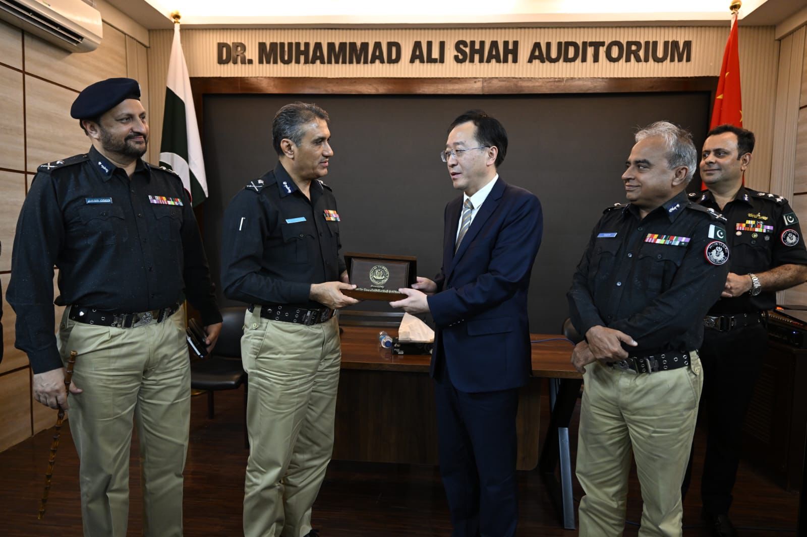 Important meeting at Central Police Office Karachi regarding the security of Chinese residents/experts