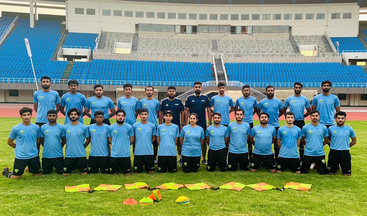 *PFF conducts introductory referee course in Islamabad*

Islamabad - July 31, 2024

The Pakistan Football Federation (PFF) conducted an introductory referee course in Islamabad. This three-day course aimed to enhance the participants' physical, technical, tactical and theoretical knowledge of refereeing.

A total of 24 participants attended the course to improve their refereeing skills. The sessions were led by PFF Referee Manager Khurram Shahzad and Physical Instructor Yasir Rehman, who provided expert guidance throughout the training.

A PFF spokesperson emphasized the federation's dedication to advancing refereeing standards in Pakistan, stating, "The PFF is committed to improving refereeing through various developmental courses. We have additional courses planned for the coming months, focusing on different aspects of refereeing, to further support this initiative."

The pakistan times
Pakistan time