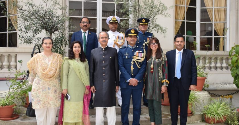 Pakistan Embassy in France celebrating the Independence Day