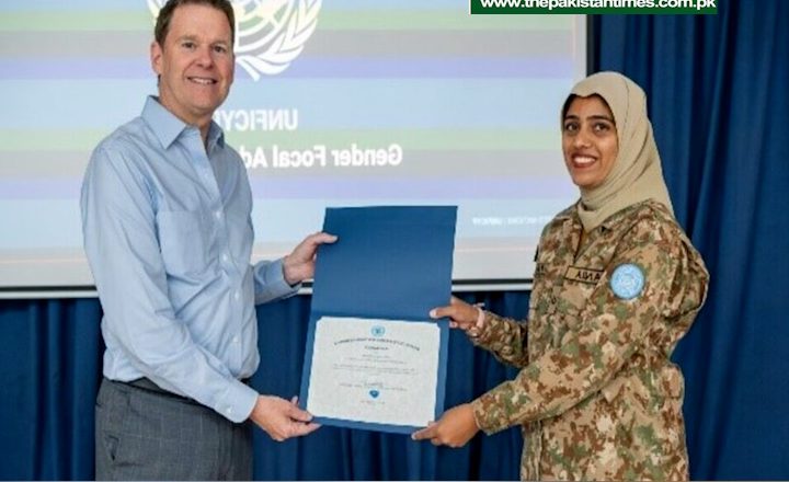 Pakistani peacekeeper deployed with UN Force in Cyprus wins award for gender advocacy