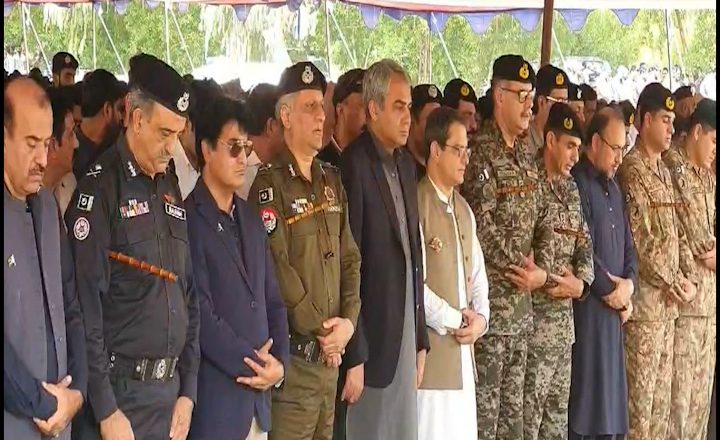 Minister Interior , IGP attend funeral prayers for martyred policemen