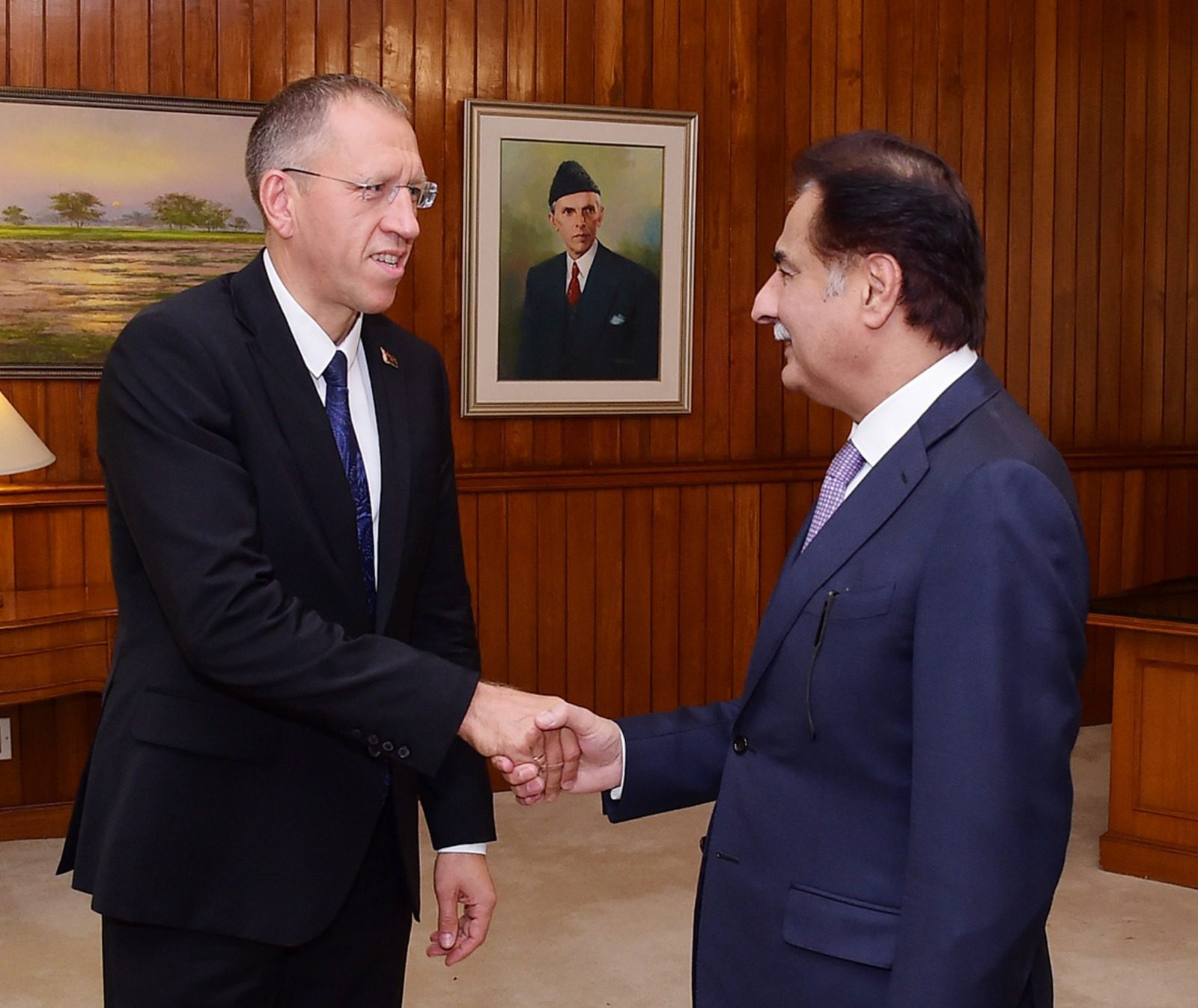 National Assembly Secretariat Directorate General of Media Press Release *Ambassador of Belarus to Pakistan Calls on National Assembly Speaker* *NA Speaker, Belarusian Envoy Discuss Bilateral Ties & Parliamentary Cooperation* (Islamabad, 12th August, 2024): Speaker of the National Assembly Sardar Ayaz Sadiq has said that Pakistan and Belarus enjoy cordial relationship based on a shared commitment to global peace and sustainable development. It is crucial to enhance political, cultural, economic, and people-to-people connections between the two countries for the mutual benefit of the people on both sides, he remarked, during a meeting with the Belarusian Envoy to Pakistan, H.E. Mr. Andrei Metelitsa, who called on him at the Parliament on Monday. During the meeting, the two sides discussed a wide range of regional and global developments. They underscored the significance of continuous collaboration to maintain a positive trajectory in bilateral relations and explore new areas of engagement. While discussing parliamentary cooperation, the Speaker emphasized regular interaction between parliaments, mainly through parliamentary friendship groups and the exchange of parliamentary delegations, in order to share and learn from each other's experiences. The Ambassador expressed gratitude to the Speaker for his kind remarks and reiterated that Belarus views Pakistan as an important regional stakeholder. He expressed a desire to further strengthen linkages in all areas of mutual interest, in addition to fostering parliamentary and cultural exchanges. The pakistan Times #Pkaistantimes