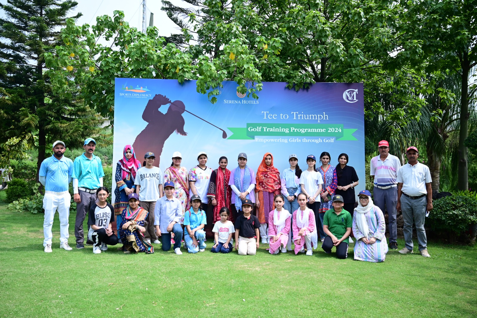 Serena Hotels Supports Young Female Talent with "Tee to Triumph" Golf Training Programme Serena Hotels proudly tees off the second season of the two-week "Tee to Triumph" golf training programme for young girls, under the Sports Diplomacy Initiative. This initiative, in collaboration with the Margalla Greens Golf Club, aims to provide these aspiring golfers with a platform to learn and improve their skills in a sport that is both challenging and rewarding. The training programme, currently underway at the scenic Margalla Greens Golf Club, is attracting enthusiastic participation from over 25 young girls. They are being trained under the expert supervision of the club's coaches. The programme will conclude on August 1, 2024, with a closing ceremony. The participants have expressed their gratitude to Serena Hotels and Margalla Greens Golf Club for their unwavering support and for providing them with such a valuable opportunity. "We are pleased to partner with Serena Hotels on this wonderful initiative. The 'Tee to Triumph' golf training programme not only introduces young girls to the sport but also helps build their confidence and discipline. It is a pleasure to see their progress and enthusiasm," said Commodore (Retired) Majid Satti, Secretary Margalla Greens Golf Club. "Serena Hotels believe in the power of sports to bring positive change and inspire the younger generation. This sponsorship of the 'Tee to Triumph' golf training programme is a proof of dedication to encouraging talent, promoting sports, and empowering young girls to pursue their ambitions," said Junaid Shafqat, General Manager Marketing & Communication. The Pakistan Times Pakistan Time 