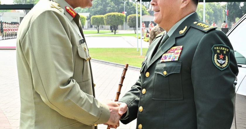 General Li Qiaoming, Commander of the PLA Ground Forces, called on COAS General Syed Asim Munir