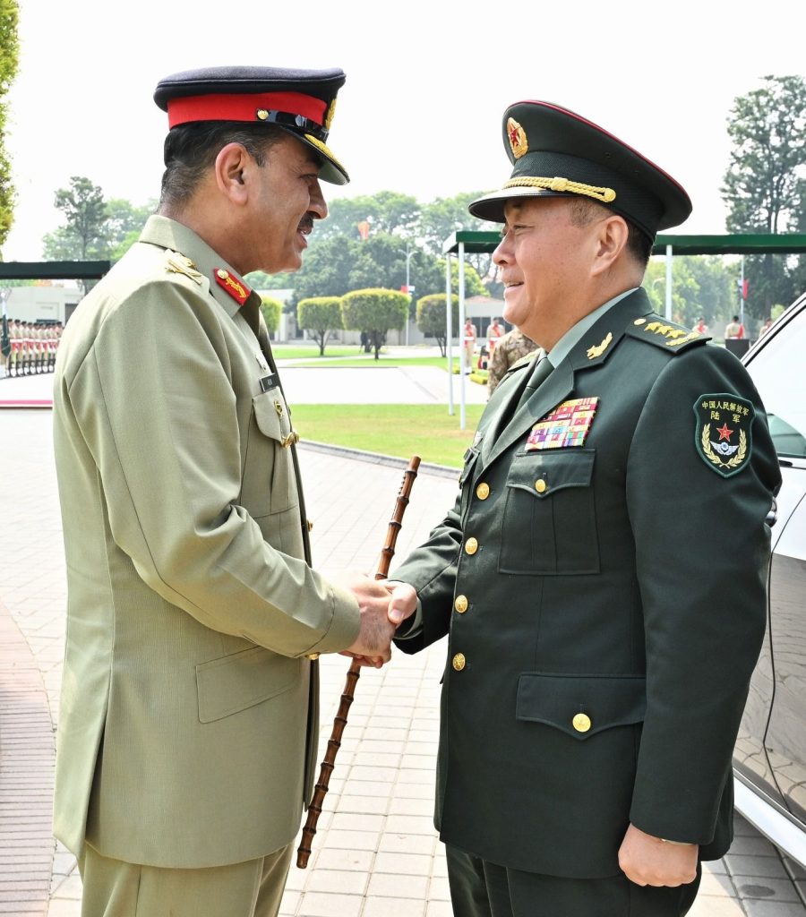 General Li Qiaoming, Commander of the PLA Ground Forces, called on COAS General Syed Asim Munir