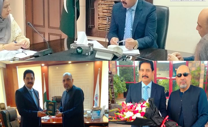 Mr. Ehsan Ul Haq Bajwa, Parliamentary Secretary for Overseas Pakistanis, made his inaugural visit to the office of the Overseas Pakistanis Foundation