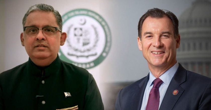 Pak Ambassador to the US Rizwan Saeed Sheikh today had a telephonic conversation with leading member of Congressional Pakistan Caucus Rep Tom Suozzi.