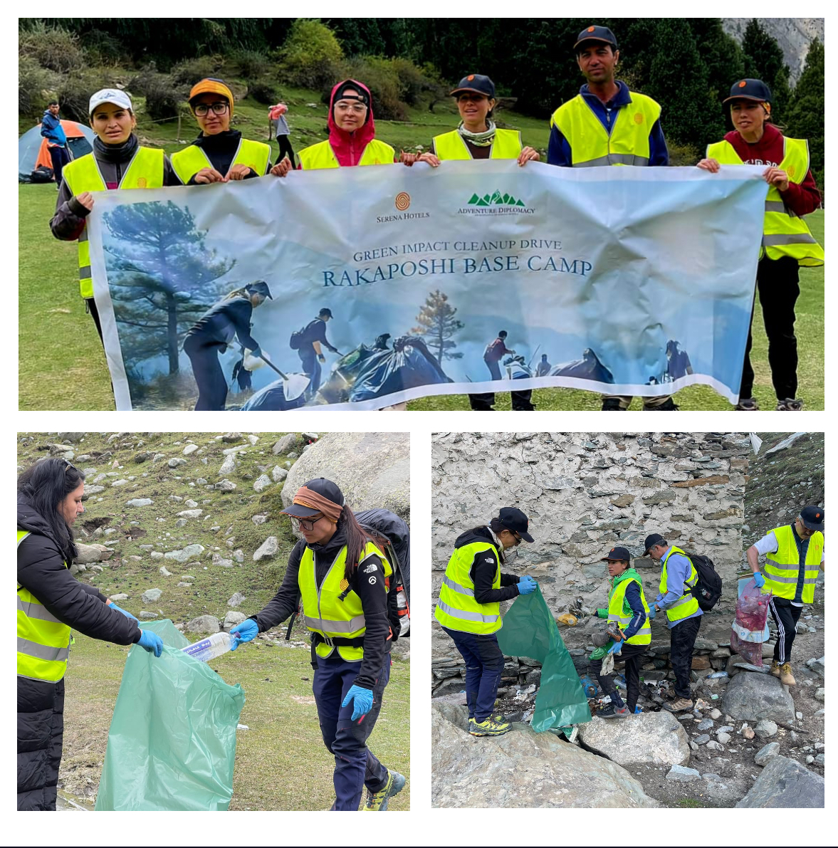 *Serena Hotels’ Green Impact Mission at Rakaposhi Basecamp, Promotes Sustainable Tourism*
Serena Hotels successfully concluded the Green Impact Mission: Rakaposhi Basecamp Cleanup Drive on September 13, 2024. This initiative aimed to address the rising waste issue at one of Gilgit-Baltistan's most popular tourist destinations, Rakaposhi Basecamp, while reinforcing Serena Hotels' commitment to sustainable tourism and environmental preservation.
The cleanup drive brought together renowned climbers such as Abdul Joshi, Sultana Naseeb, Mirbaz Ali along with 50 dedicated volunteers and sherpas. The team worked tirelessly to clear litter from the basecamp, ensuring the preservation of its natural beauty. In addition to the waste collection efforts, 10 durable trash cans were installed around the site to promote responsible waste disposal by future visitors.
The drive raised awareness about the importance of sustainable tourism by engaging local communities and volunteers in conservation efforts, Serena Hotels continues to advocate for responsible tourism practices across Gilgit-Baltistan.
The Green Impact Mission at Rakaposhi Basecamp is a testament to Serena Hotels’ ongoing environmental stewardship, setting a precedent for similar initiatives across the region. Serena Hotels remains committed to promoting eco-friendly practices that protect Pakistan’s natural heritage for future generations.
Serena Hotels integrates sustainability into its operations by prioritizing energy conservation, waste reduction, and biodiversity protection, also deeply invested in cultural preservation, supporting local artisans and traditions through various initiatives. Moreover, community engagement lies at the heart of Serena’s philosophy, with projects aimed at empowering local communities and encouraging socio-economic development across the areas it operates in.
The Pakistan Times
Pakistan times sareena hotel