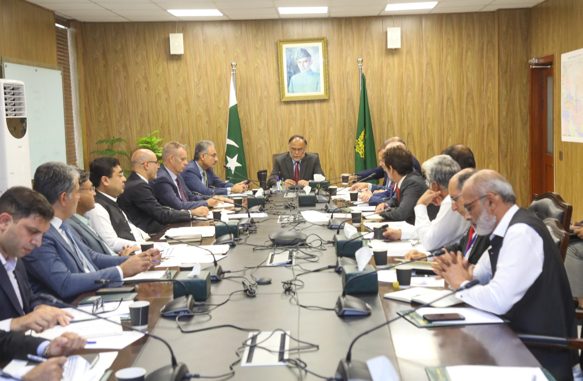 Ministry of Planning, Development & Special Initiatives
Government of Pakistan

Islamabad, 9th September 2024: Federal Minister for Planning, Development & Special Initiatives, Ahsan Iqbal, chaired the 4th meeting of the Policy and Strategy Committee (PSC) and the Oversight Board on Post-Flood Reconstruction Activities. The meeting was attended by the Secretary Planning, Secretary Economic Affairs, Chief Secretaries of all Provinces, the Country Directors of the World Bank and Asian Development Bank (ADB), the UN Resident Coordinator, the UNDP Resident Representative, the Deputy Head of Mission of the EU and senior officials from the Planning Commission.

The agenda of the meeting included a review and follow-up on decisions made during the 3rd PSC meeting, a progress review of ongoing 4RF projects, updates on flood reconstruction and coordination efforts with UNDP, and the current status of financial pledges.

In his opening remarks, Minister Ahsan Iqbal described the unprecedented disaster that struck Pakistan between June and August 2022, caused by a combination of torrential rains, riverine floods, and urban flash floods. He noted that one-third of the country was submerged, affecting 33 million people and displacing nearly 8 million. The floods claimed over 1,700 lives, with one-third of the victims being children. More than half of the districts in Sindh, Balochistan, and KP were declared disaster-stricken. The 2022 floods also underscored Pakistan's extreme vulnerability to climate change, despite the country contributing less than 1% of global greenhouse gas emissions in 2018, and consistently ranking among the top 10 countries most affected by climate change.
In response to the 2022 floods, the Ministry of Planning developed the Government of Pakistan's strategic policy, known as the Resilient, Rehabilitation, and Reconstruction Framework (4RF). This framework is designed to guide the country's recovery, rehabilitation, and reconstruction efforts.
The 4RF outlines four key objectives: enhancing governance and institutional capacity to restore lives and livelihoods, reviving economic opportunities, ensuring social inclusion and participation, and restoring and improving basic services and physical infrastructure in a resilient and sustainable manner.

Minister Ahsan Iqbal that the 2022 floods resulted in a total loss of $30 billion for Pakistan. While the estimated need for recovery was $16.2 billion, pledges received so far amount to $10.9 billion, leaving a shortfall of $17.1 billion. The Post-Disaster Needs Assessment (PDNA) estimated that the total damages exceeded $14.9 billion, with economic losses reaching $15.2 billion. The assessment also projected a significant increase in food insecurity, with the number of affected people expected to rise from 7 million to 14.6 million. Additionally, over 2 million housing units were damaged, including 780,000 that were completely destroyed and more than 1.2 million that suffered partial damage.

The Planning Minister emphasized the importance of the collaboration between Pakistan and its development partners following the catastrophic 2022 floods.  He noted that a number of initiatives were launched in response to the disaster, with significant commitments made by international partners. The Minister highlighted the need for swift and efficient implementation of projects to rebuild affected communities and restore livelihoods. He stated, "The objective of this forum is to assess the progress of projects agreed upon by the federal and provincial governments, alongside our development partners, and to establish a robust monitoring and evaluation mechanism that ensures transparency and efficiency. This will foster greater trust and confidence among our partners."

Reflecting on the challenges, Minister Iqbal highlighted a paradox in the approach taken by development partners regarding resilience and adaptation. "Initially, we were encouraged to focus on long-term adaptation and resilience. However, as the Geneva Conference drew near, partners recommended shifting to short-term projects due to the high costs of adaptation. Despite this, the 4RF document fully incorporates adaptation and resilience components, ensuring we are prepared for future challenges," he explained. The Minister also underscored the urgency of addressing climate change impacts, pointing out severe weather changes and notable losses in agricultural output, particularly in cotton crops this year.

While discussing the Integrated Flood Resilience and Adaptation Project (IFRAP), the Minister expressed concerns about the delays in flood reconstruction efforts in Balochistan. He emphasized the need for accelerated progress in this province, which is among the most underdeveloped regions. The $400 million IFRAP aims to assist approximately 35,100 homeowners with housing reconstruction grants to rebuild their homes according to resilience standards. Additionally, it will provide livelihood grants to smallholder farmers to support livestock, promote climate-smart agriculture, and enhance other productive activities. The project also focuses on restoring essential services by rehabilitating damaged community infrastructure and facilities, including water supply, irrigation, roads, and other community amenities.
Minister Ahsan Iqbal directed all relevant ministries to identify and resolve the gaps and obstacles hindering flood-resilient projects, stating that these must be addressed with zero tolerance for delays. He also instructed that incomplete PC-I documents should be returned within 15 days to avoid further delays.

******
The Pakistan Times
Pakistan Times
