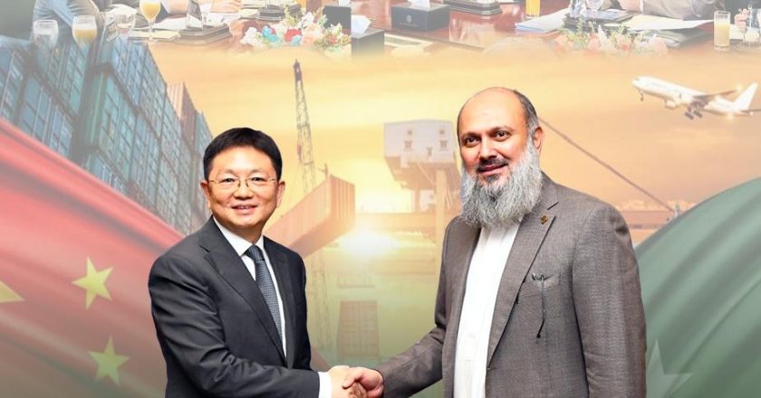 MEETING OF MINISTER FOR COMMERCE OF PAKISTAN WITH CHINESE VICE MINISTER OF MINISTRY OF COMMERCE