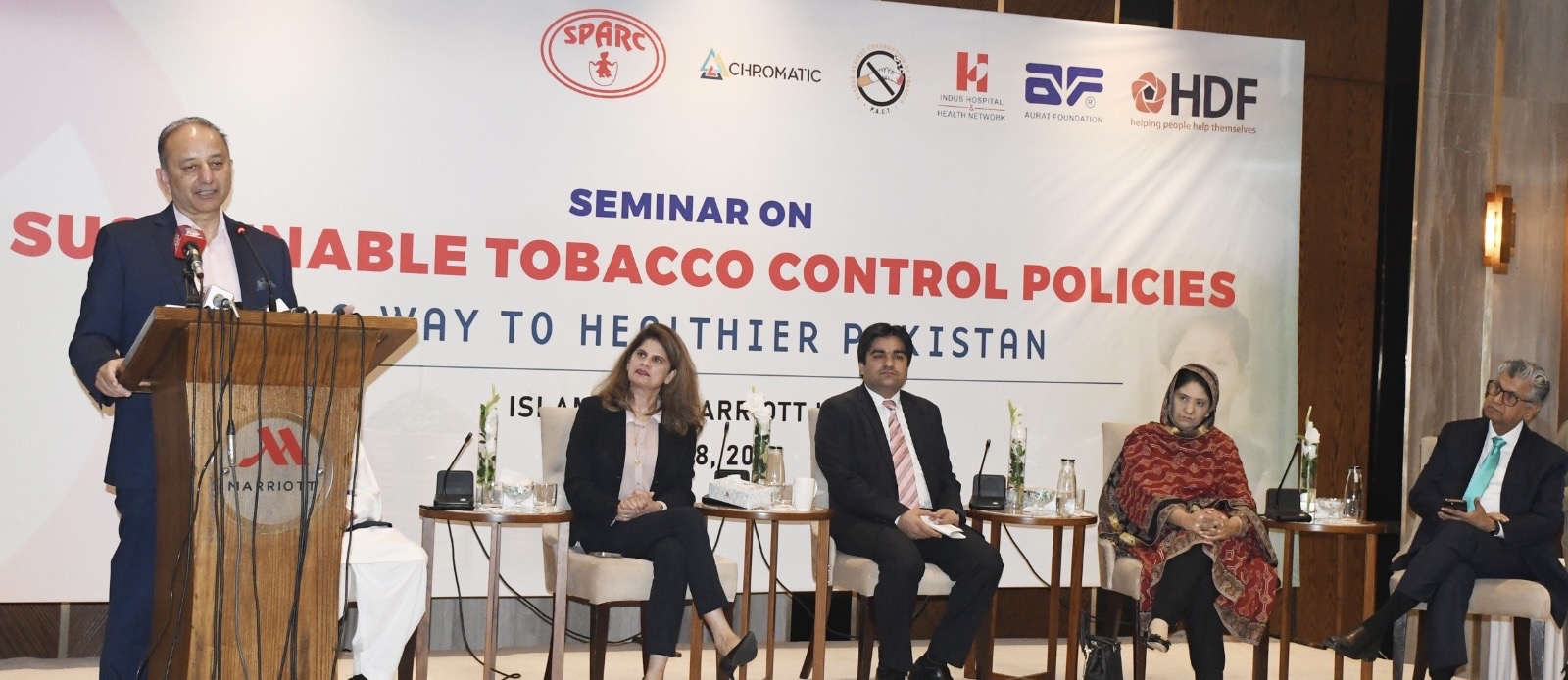 *Call for Comprehensive Tobacco Control Policies to Safeguard Pakistan’s Future*
*Islamabad – October 18, 2024:* The Society for the Protection of the Rights of the Child (SPARC) organized a seminar titled *"Sustainable Tobacco Control Policies: A Way to Healthier Pakistan."* The event brought together government officials, public health advocates, civil society members, anti-tobacco activists, and youth leaders to address the growing tobacco epidemic in Pakistan and advocate for comprehensive policy reforms.
In his keynote address, *Mr. Musadik Masood Malik, Minister for Petroleum, emphasized the importance of collective action against tobacco. He stated, "Smoking is causing overall harm rather than any benefit. The fight against smoking will not be easy, but it is crucial. The real fight against smoking is a fight against the mafia." Highlighting the severe health implications, he added, "Smoking has the deepest connection with cancer, and there is hardly any disease that isn't linked to it. Every year, 150,000 to 200,000 people die from smoking. Why can’t we see the faces of our people in those numbers?"
*Murtaza Solangi, Former Caretaker Minister of Information and Broadcasting*, emphasized the need to acknowledge tobacco as a national issue. "First of all, we have to see it as an issue; this is not even yet seen as an issue," he remarked. He called for a unified approach, stating, "We have to create an ecosystem where media and everything around us reflects an anti-tobacco stance."
*Public Health Advocate Dr. Maheen Malik* highlighted the increasing threat posed by emerging nicotine products like e-cigarettes and nicotine pouches, which are being marketed aggressively to youth. She called for stricter regulations on these products, stating, "We must treat these products as tobacco items and implement stringent advertising and sales restrictions to protect children and adolescents."
*Dr. Khalil Ahmad, Program Manager at SPARC*, emphasized the deadly toll of tobacco use in Pakistan, explaining, "Tobacco use is costing 166,000 lives each year, which equates to almost 450 deaths per day." He urged the government to take critical steps to curb tobacco consumption, particularly among the youth.
The seminar was attended by notable experts, including *Dr. Mati ur Rehman from the Health Services Academy*, who discussed the severe health hazards of tobacco use, explaining how it leads to life-threatening conditions and diseases. Muhammad Sabir, an economist from the Social Policy and Development Centre (SPDC), said that; "Higher tobacco taxes can not only generate significant revenue for the government but also make tobacco products unaffordable for children, thereby protecting them from the dangers of addiction."
The event concluded with a strong call to action for policymakers to implement sustainable tobacco control policies. Discussions centered on raising taxes on all tobacco products to protect the health of Pakistan's population, especially its youth.
Other key attendees included *Khalida Ahmad, Board Member of SPARC*, *Senator Sana Jamali, Nisar Ahmad Cheema, Parliamentarian, and prominent Anti – Tobacco Activists,* all of whom voiced their support for enhanced tobacco taxation and the policy change to reduce tobacco consumption.
The pakistan Times
PakistanTimes
DailytgepakistanTimes
