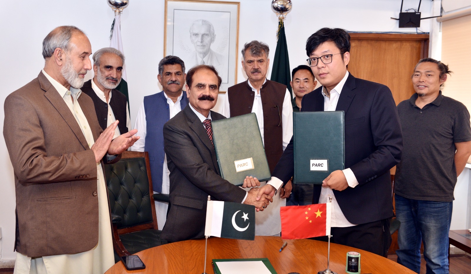 Dr. Ghulam Muhammad Ali, Chairman Pakistan Agricultural Research Council (PARC), and Mr. Tang YaoJun, Chief Executive Officer of Suzhou Triple Three Culture and Art Company Ltd, have signed a Letter of Intent to collaborate on tea cultivation in Pakistan. This initiative seeks to promote innovation in both tea cultivation and processing in the country, reflecting PARC's dedication to advancing domestic tea production and high-value agricultural crops, with the objective of reducing relience on imports. ThepakistanTimes Pakistantimes Dailytgepakistantimes 