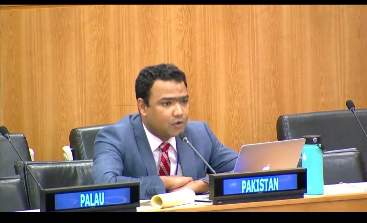 Pakistan has stated that grave human rights situation in IIOK, massive arms build-up by India, its aggressive war posturing & war-fighting doctrines directly impact regional & global peace in South Asia & thus are completely relevant to the work of the UN Disarmament Commission.  Gul Qaiser Sarwani, Counsellor at the Permament Mission of Pakistan to the UN, stated this in his right of reply to India’s comments. He asserted Jammu and Kashmir is an internationally recognized disputed territory and is not, by any means, a so-called “integral part of India.” April 02, 2024
The Pakistan Times'